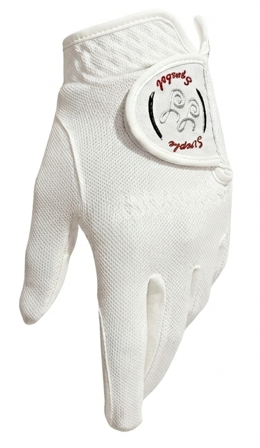 Simple Symbol Edition II Summer.Ver ButterFly Netting Golf Glove (White)