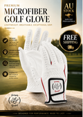 Simple Symbol Edition II Korean Microfiber.Ver Golf Glove   (White)